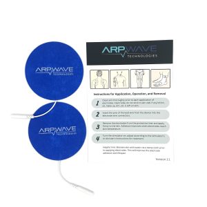 ARPwave Blue Adhesive Electrodes, 3.25" Circle (4 Pack)
