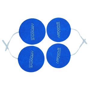 ARPwave Blue Adhesive Electrodes, 3.25" Circle (4 Pack)