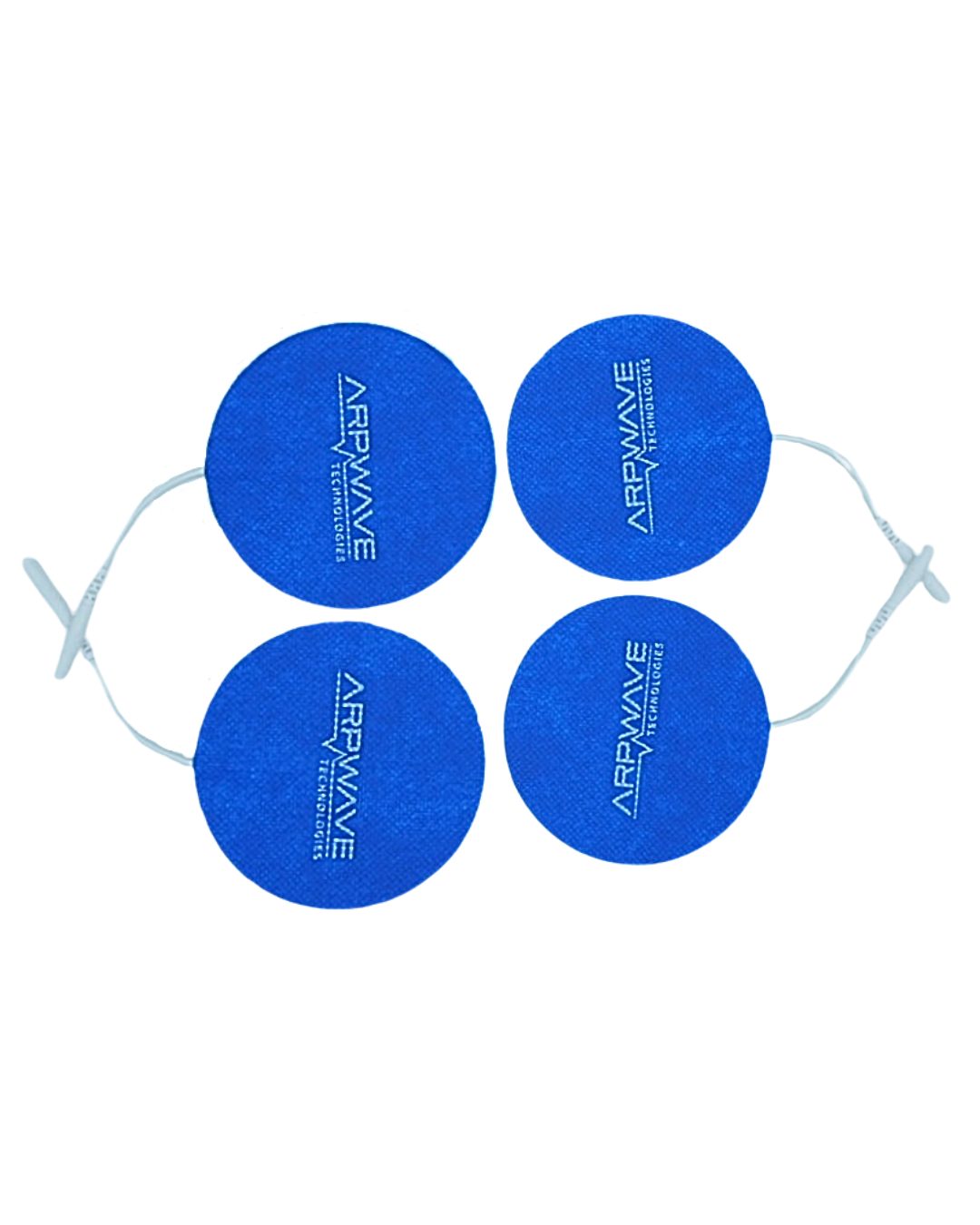 ARPwave Blue Adhesive Electrodes, 3.25" Circle (4 Pack)